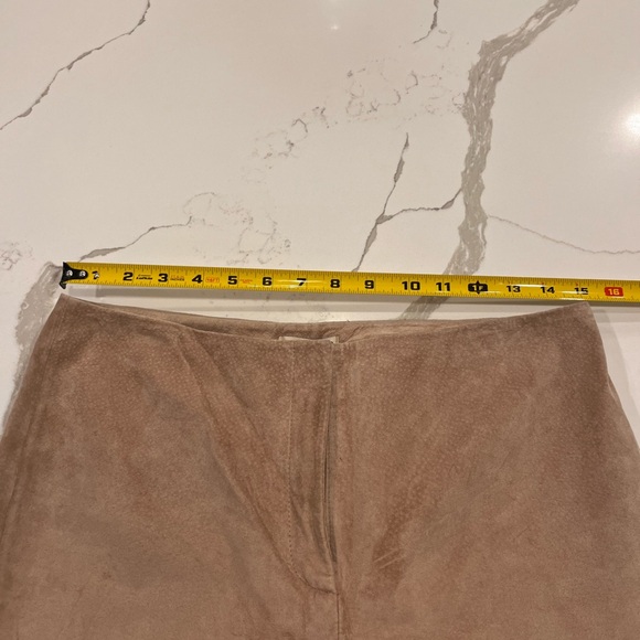 Apostrophe NWT Women’s Stylish Western Genuine Tan Suede Leather Pants Sz 10P - Picture 7 of 9